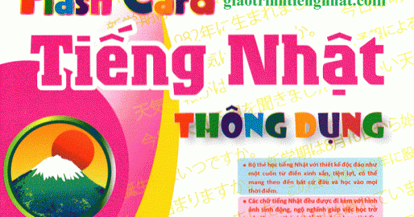 Hộp Flash Card Tiếng Nhật Thông Dụng