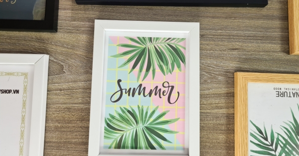 Khung Bằng Khen - Khung Composite, Mặt Mica Treo Tường Để Bàn 15x21cm (Trắng, Vàng, Gỗ, Đen)