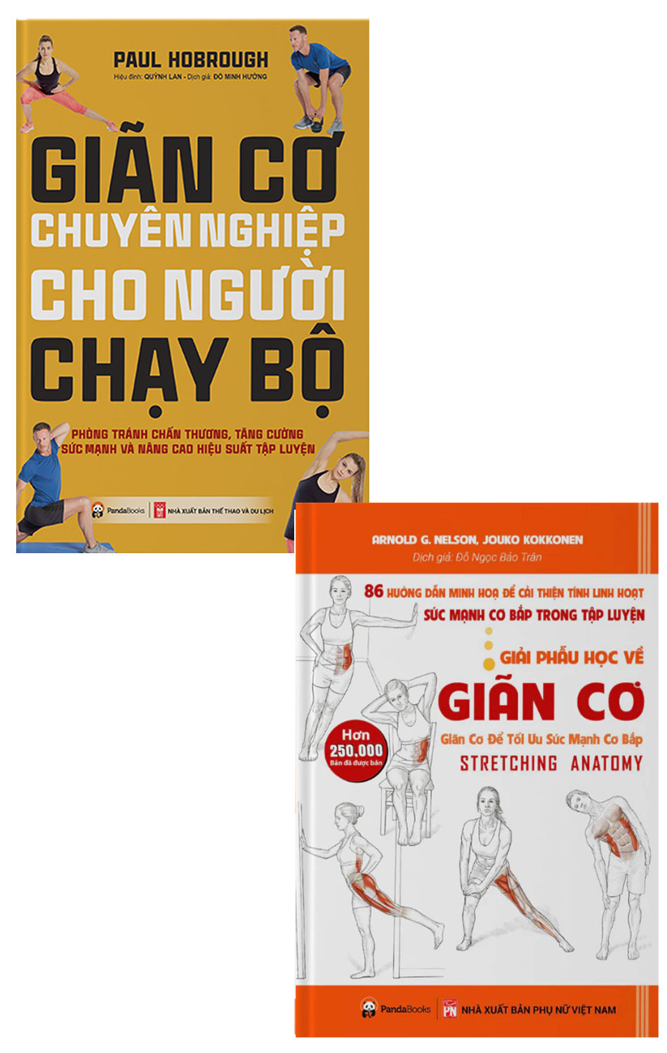 Combo Giải Phẫu Học Về Giãn Cơ + Giãn Cơ Chuyên Nghiệp Cho Người Chạy Bộ (Bộ 2 Cuốn)