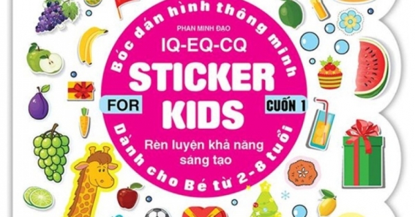 Bóc Dán Hình Thông Minh IQ - EQ - CQ - Sticker For Kids - Cuốn 1