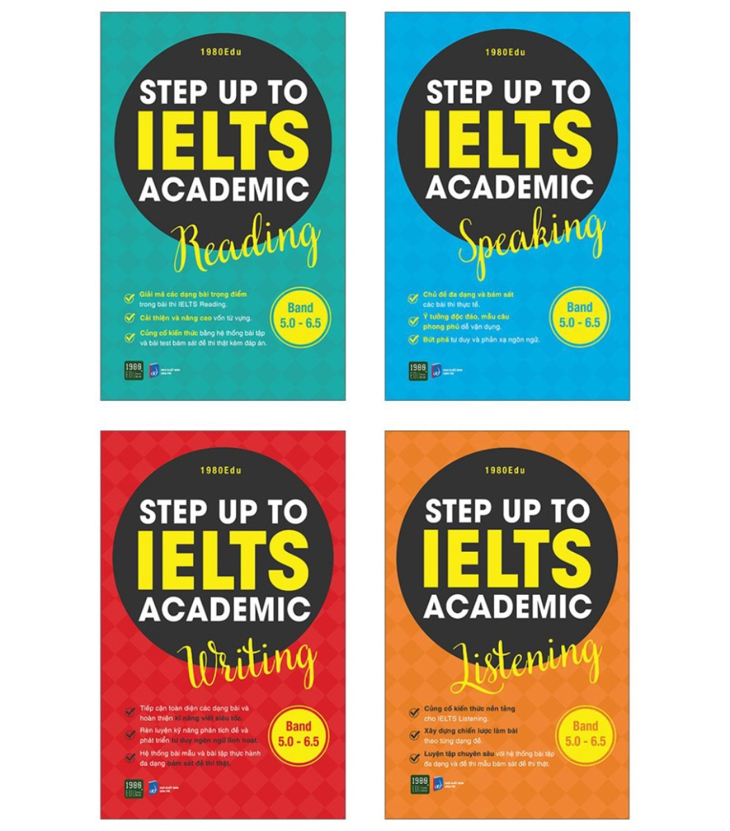 Combo Step Up To Ielts Academic (Bộ 4 Cuốn)