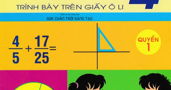 Luyện Tập Toán 4 Quyển 1 - Trình Bày Trên Giấy Ô Li (Bộ Sách Chân Trời Sáng Tạo)