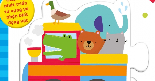Bộ Sách Đồ Chơi Giúp Bé Phát Triển Từ Vựng Và Nhận Biết Động Vật: Chuyến Tàu Của Các Loài Động Vật