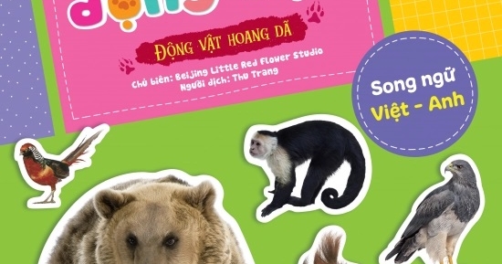 Dán Hình Nhận Biết Động Vật - Động Vật Hoang Dã (Song Ngữ Việt-Anh)