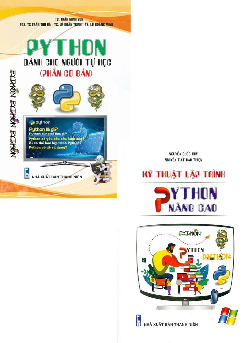 Combo Python Dành Cho Người Tự Học (Phần Cơ Bản) + Kỹ Thuật Lập Trình Python Nâng Cao (Bộ 2 Cuốn)