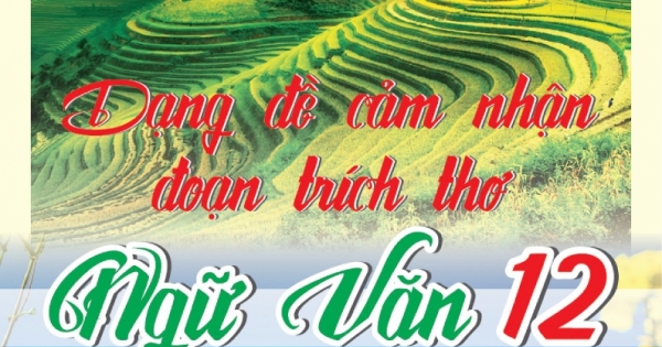Dạng Đề Cảm Nhận Đoạn Trích Thơ Ngữ Văn 12