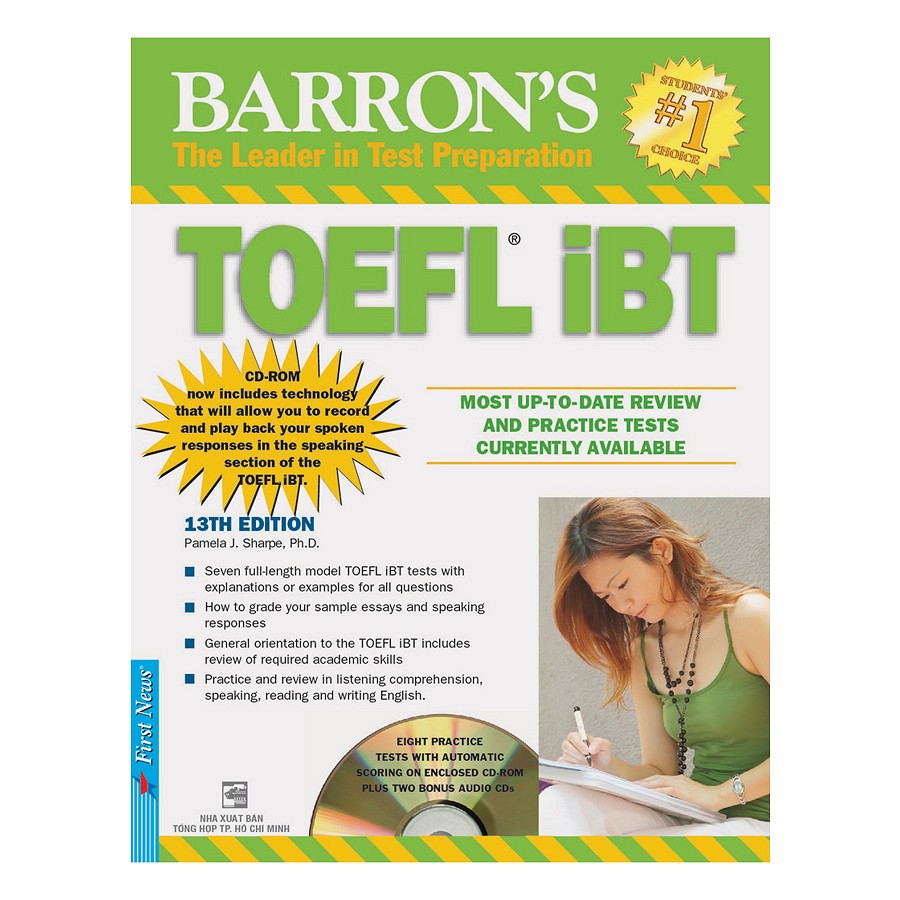 Barron's Toeft IBT 13th Edition - Kèm CD