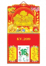 Bìa Lịch 2024 Lò Xo Dán Nổi (37 x 70 cm) - NSKV209