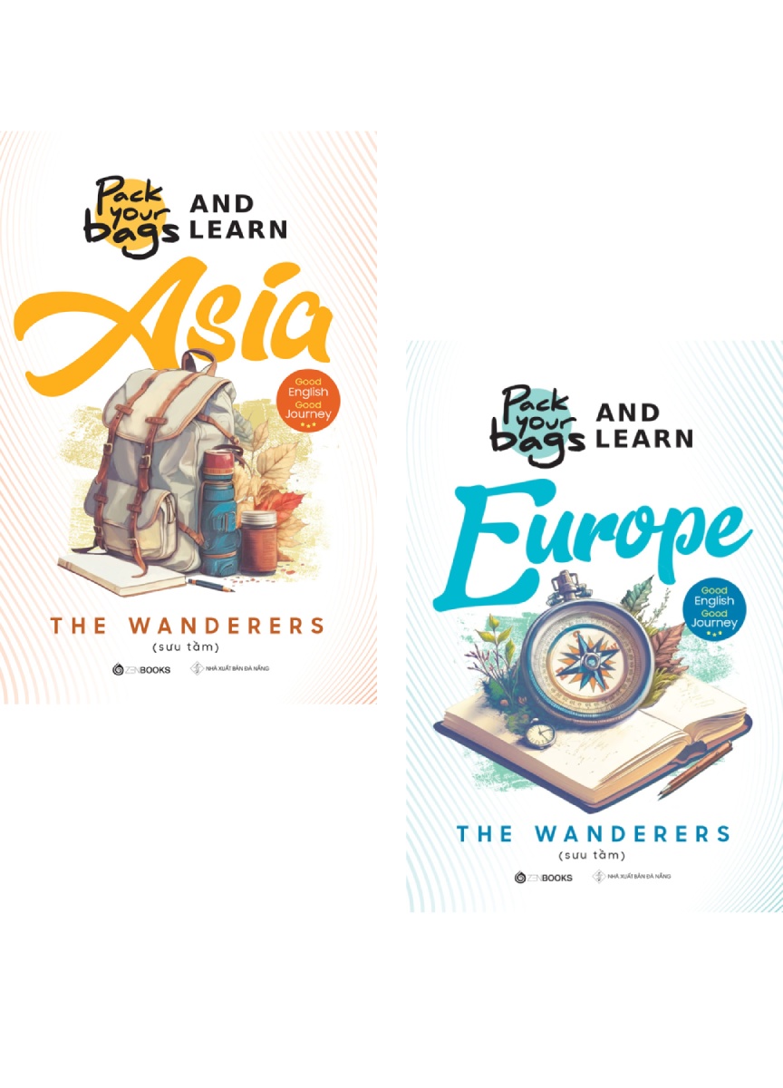 Combo Pack Your Bags And Learn Asia + Europe (Bộ 2 Cuốn)