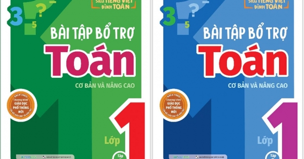 Combo Bài Tập Bổ Trợ Toán Cơ Bản Và Nâng Cao Lớp 1 (Bộ 2 Cuốn)