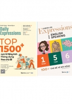 Combo Daily Expression: Top 1500+ Cụm Từ Tiếng Anh Thông Dụng Theo Chủ Đề + Expressions For English Speaking 100+ Chủ Đề Về Đời Sống (Bộ 2 Cuốn)