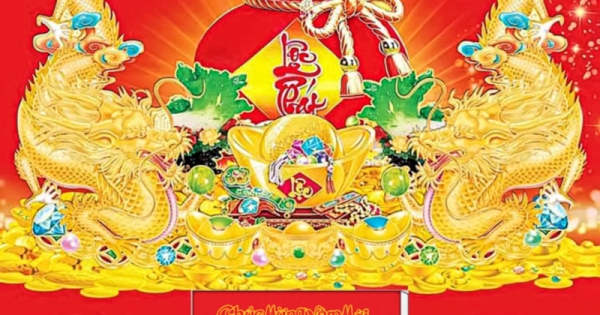 Lịch Gỗ Tết 2025 Tráng Gương Treo Tường Laminate - Lộc Phát (40 x 60 cm) - In Quảng Cáo Logo Theo Yêu Cầu