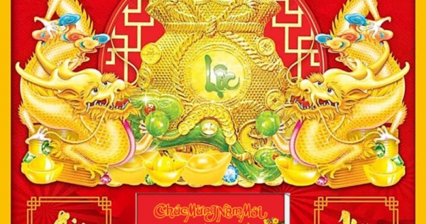 Lịch Gỗ Tết 2025 Tráng Gương Treo Tường Laminate - Chữ Lộc (40 x 60 cm) - In Quảng Cáo Logo Theo Yêu Cầu