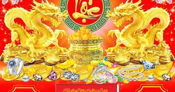 Lịch Gỗ Tết 2025 Tráng Gương Treo Tường Laminate - Chữ Lộc Và Rồng Vàng 01 (40 x 60 cm) - In Quảng Cáo Logo Theo Yêu Cầu