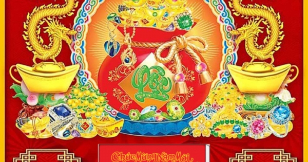 Lịch Gỗ Tết 2025 Tráng Gương Treo Tường Laminate - Chữ Lộc Và Rồng Vàng 02 (40 x 60 cm) - In Quảng Cáo Logo Theo Yêu Cầu