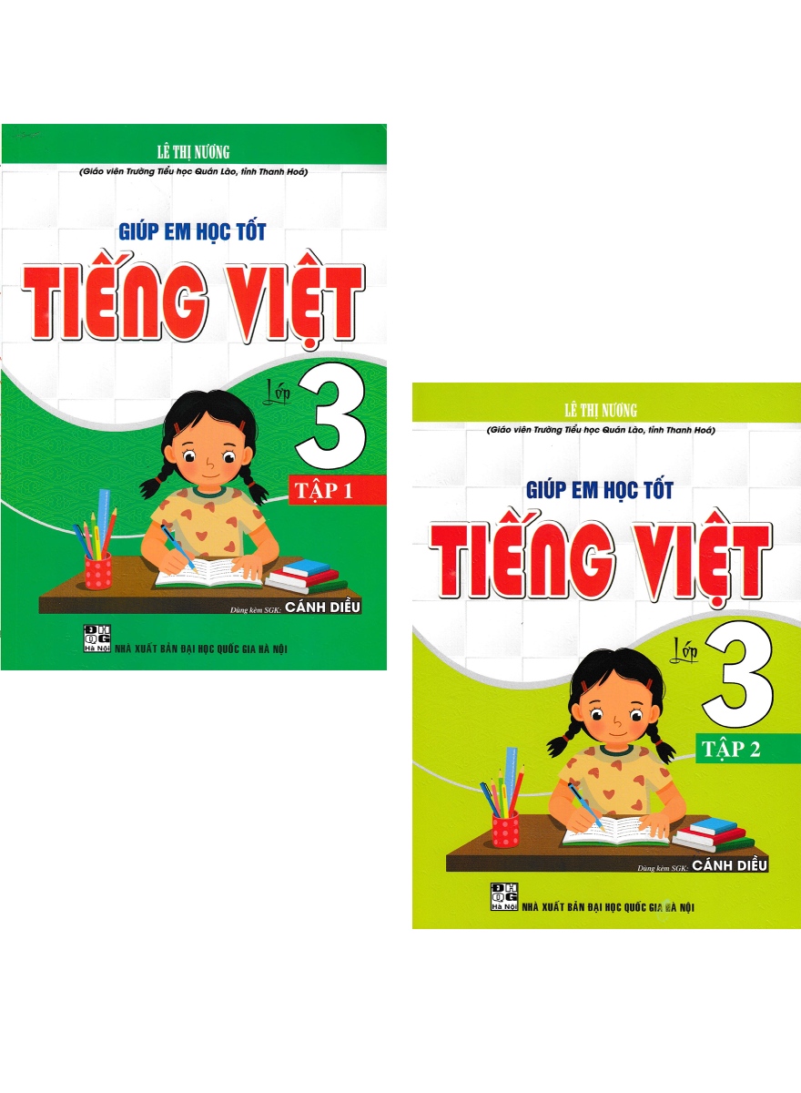 Combo Giúp Em Học Tốt Tiếng Việt Lớp 3 - Tập 1 + 2 (Dùng Kèm SGK Cánh Diều) (Bộ 2 Cuốn)