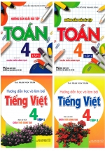 Combo Hướng Dẫn Giải Bài Tập Toán 4 + Hướng Dẫn Học Và Làm Bài Tiếng Việt 4 (Bám Sát SGK Chân Trời Sáng Tạo) (Bộ 4 Cuốn)