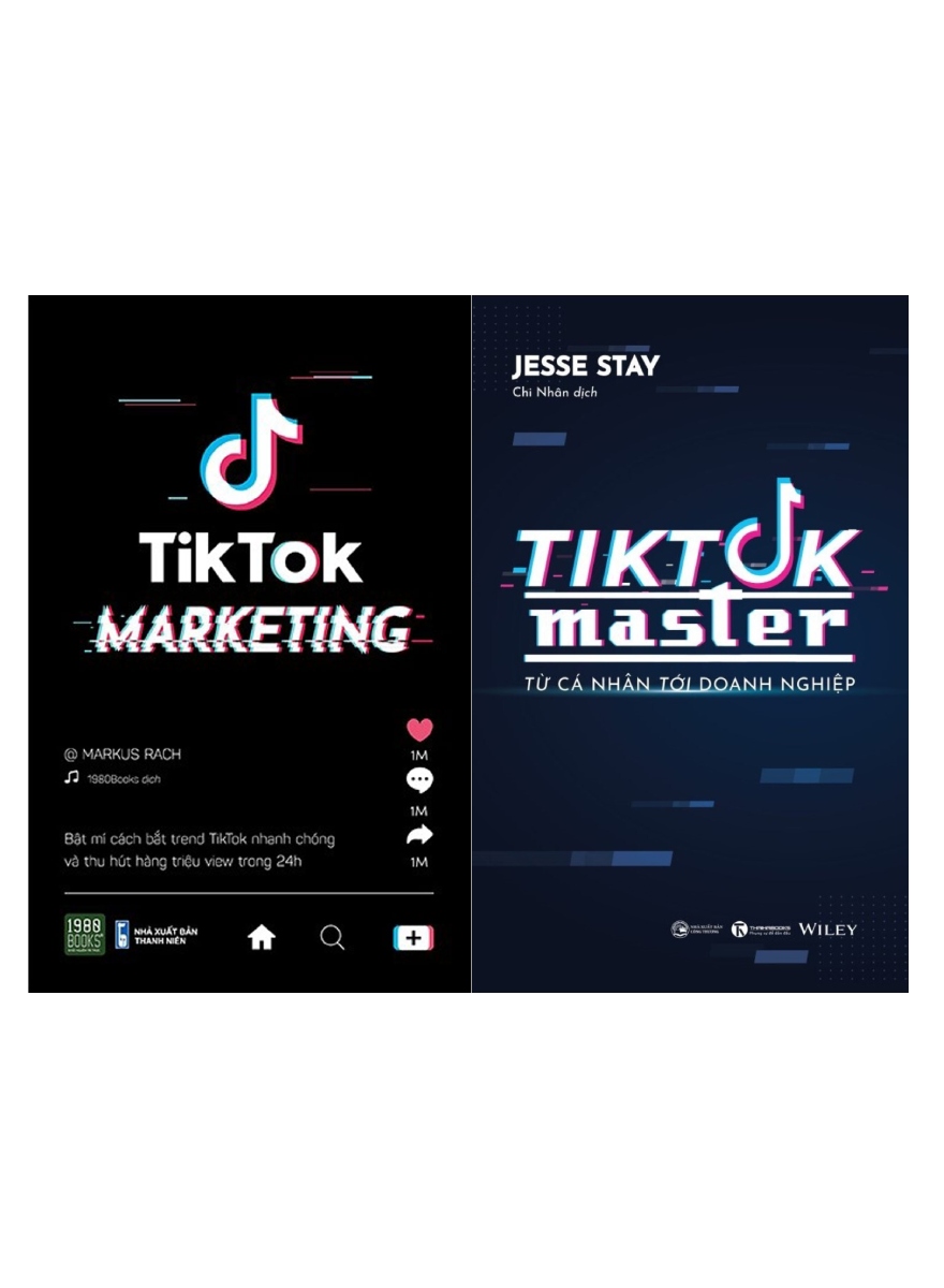 Combo TikTok Marketing + Tiktok Master - Từ Cá Nhân Đến Doanh Nghiệp (Bộ 2 Cuốn)