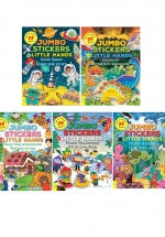 Combo Jumbo Stickers For Little Hands 1 -  75 Stickers! (ND) (Bộ 5 Cuốn)