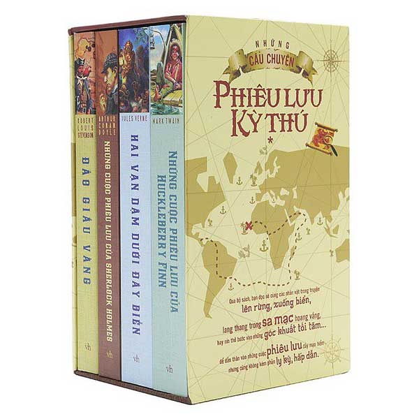 Combo Những Câu Chuyện Phiêu Lưu Kỳ Thú (Bộ Hộp 4 Cuốn)