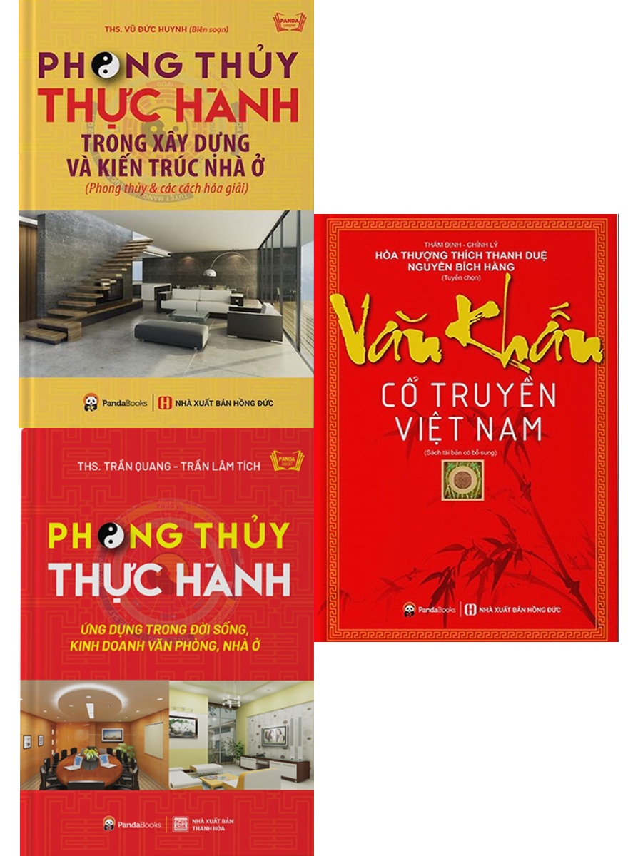 Combo Phong Thủy Thực Hành + Văn Khấn Cổ Truyền Việt Nam (Bộ 3 Cuốn)
