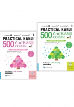 Combo 500 Chữ Kanji Cơ Bản Vol 1 +  Vol 2 (Bộ 2 Cuốn)