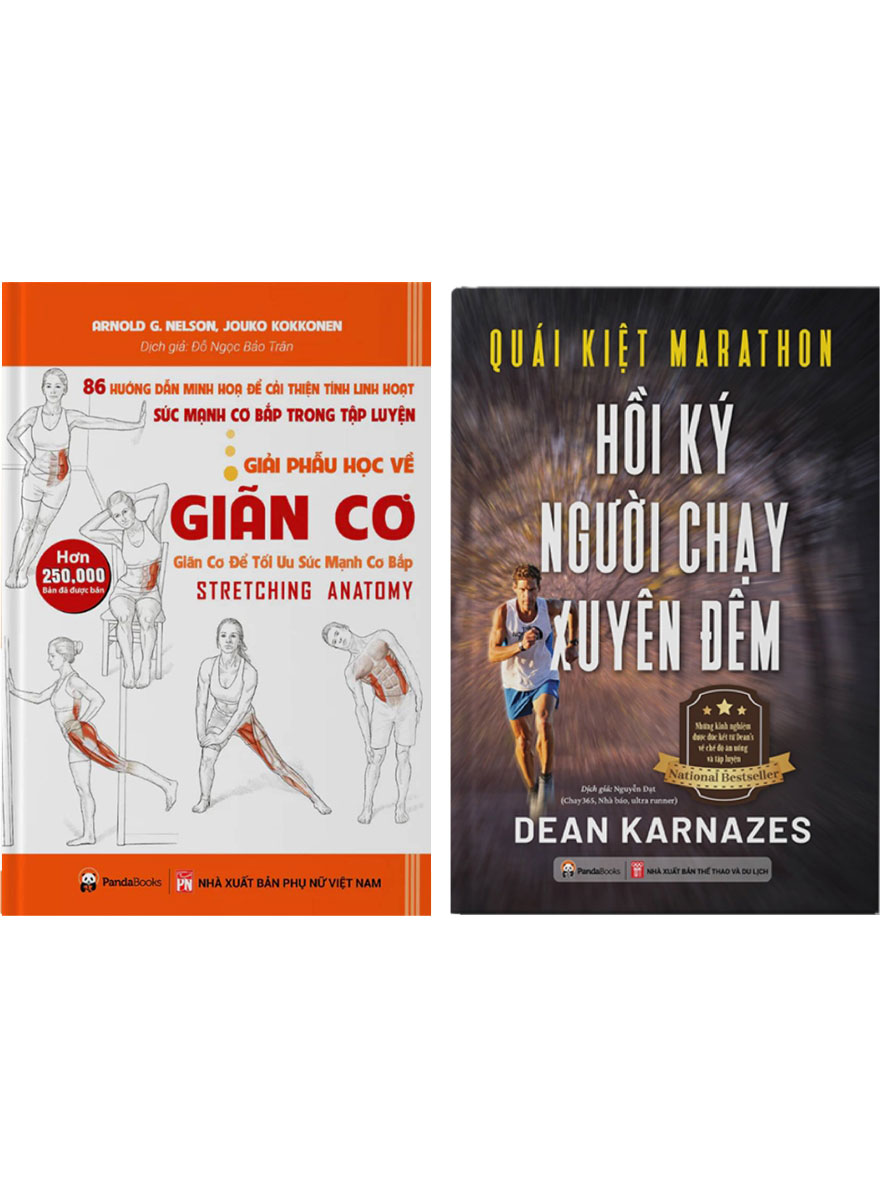 Combo Giải Phẫu Học Về Giãn Cơ + Quái Kiệt Marathon: Hồi Ký Người Chạy Xuyên Đêm (Bộ 2 Cuốn)