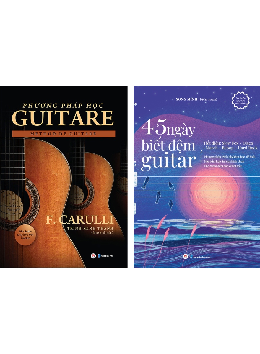 Combo Phương Pháp Học Guitare + 45 Ngày Biết Đệm Guitar (Bộ 2 Cuốn)