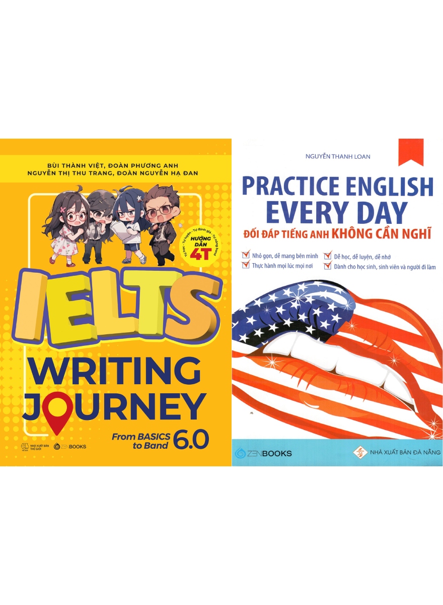 Combo IELTS Writing Journey + Practice English Every Day (Bộ 2 Cuốn)