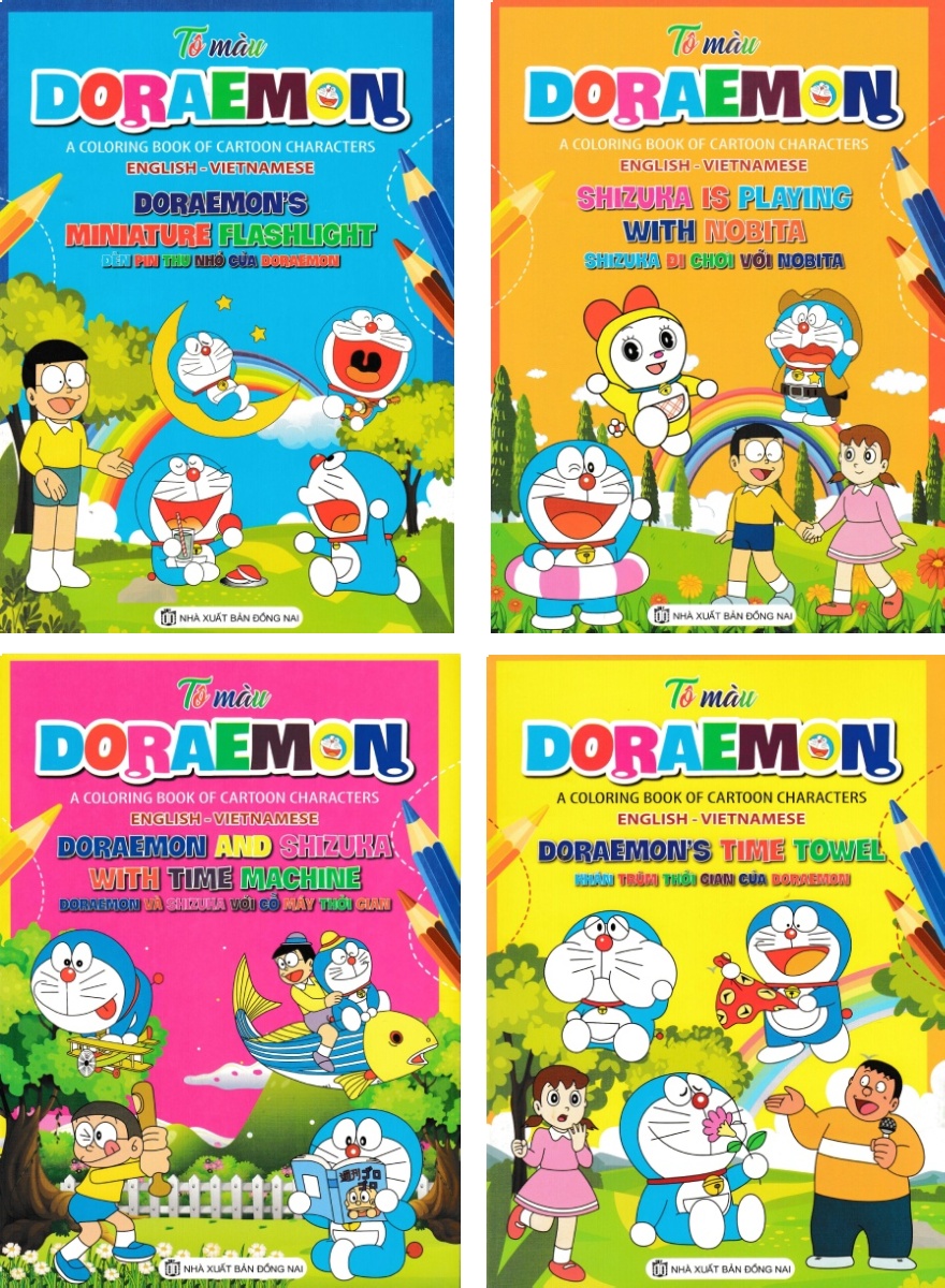 Combo Tô Màu Doraemon (Bộ 4 Cuốn)