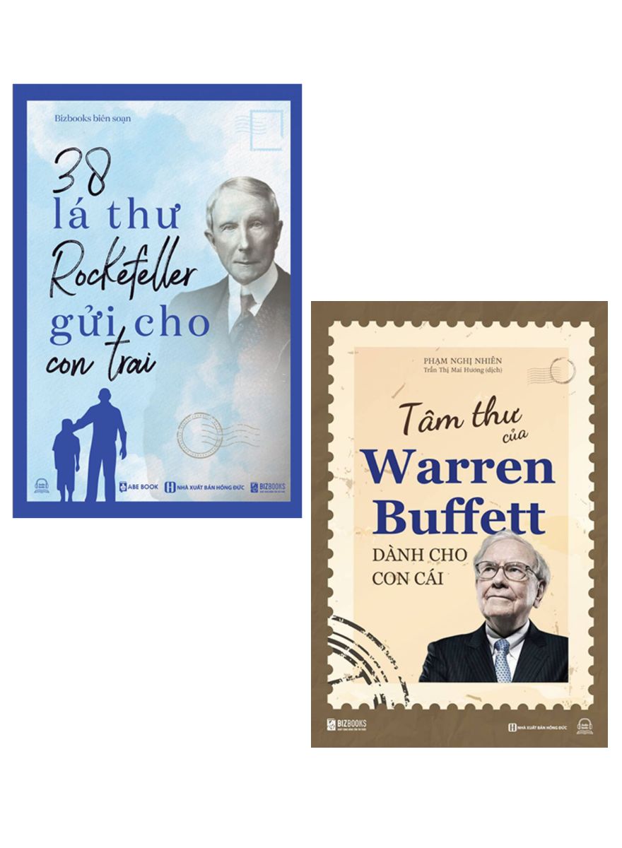 Combo 38 Lá Thư Rockefeller Gửi Cho Con Trai + Tâm Thư Của Warren Buffett Dành Cho Con Cái (Bộ 2 Cuốn)