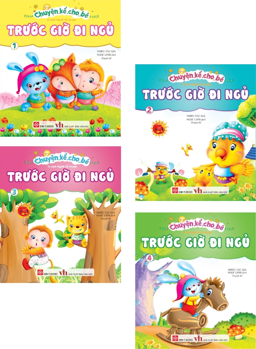 Combo Chuyện Kể Cho Bé Trước Giờ Đi Ngủ (Bộ 4 Cuốn)