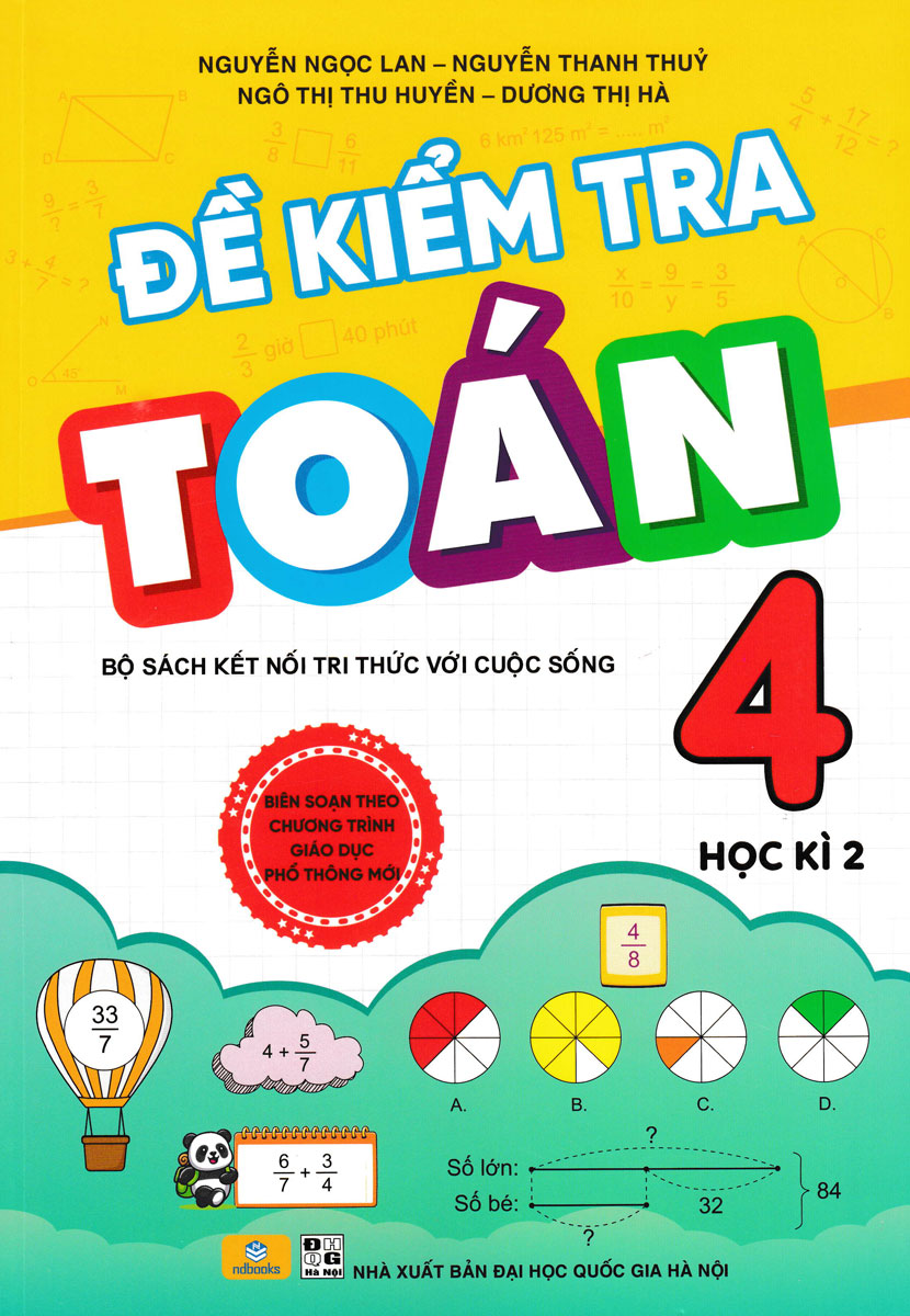 Đề Kiểm Tra Toán 4 - Học Kì 2 (Bộ Sách Kết Nối Tri Thức Với Cuộc Sống)
