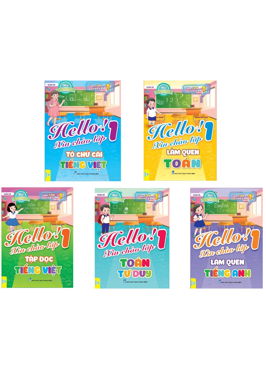 ND - Trọn Bộ 5 Cuốn Hello! Xin Chào Lớp 1 (Biên Soạn Theo Chương Trình GDPT Mới)