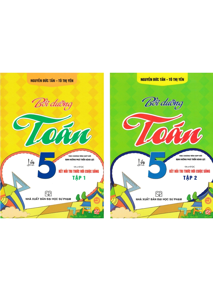 Combo Bồi Dưỡng Toán Lớp 5 - Tập 1 + 2 (Bám Sát SGK Kết Nối Tri Thức Với Cuộc Sống) (Bộ 2 Cuốn)