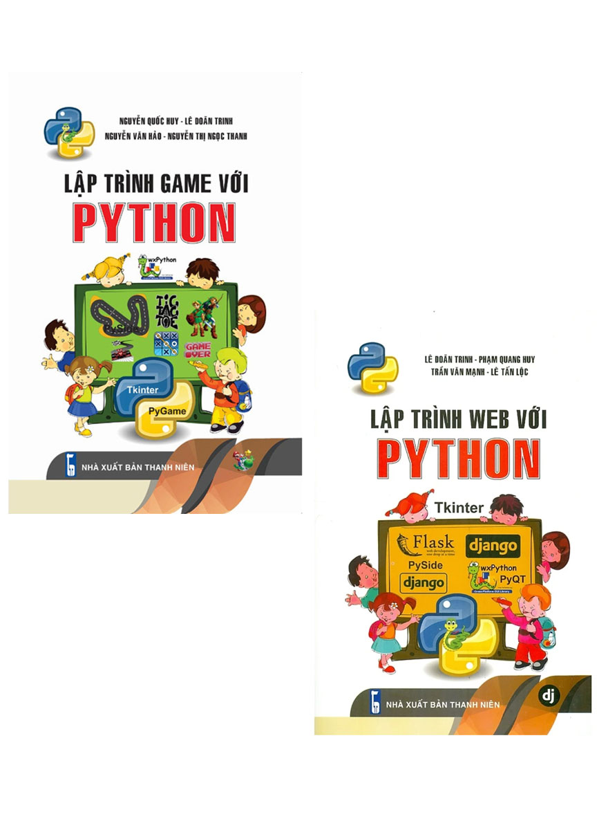 Combo Lập Trình Game Với Python + Lập Trình Web Với Python (Bộ 2 Cuốn)