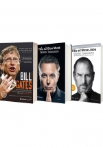 Combo Những Tỷ Phú Công Nghệ Nước Mỹ: Tiểu Sử Elon Musk + Tiểu Sử Steve Jobs + Bill Gates (Bộ 3 Cuốn)