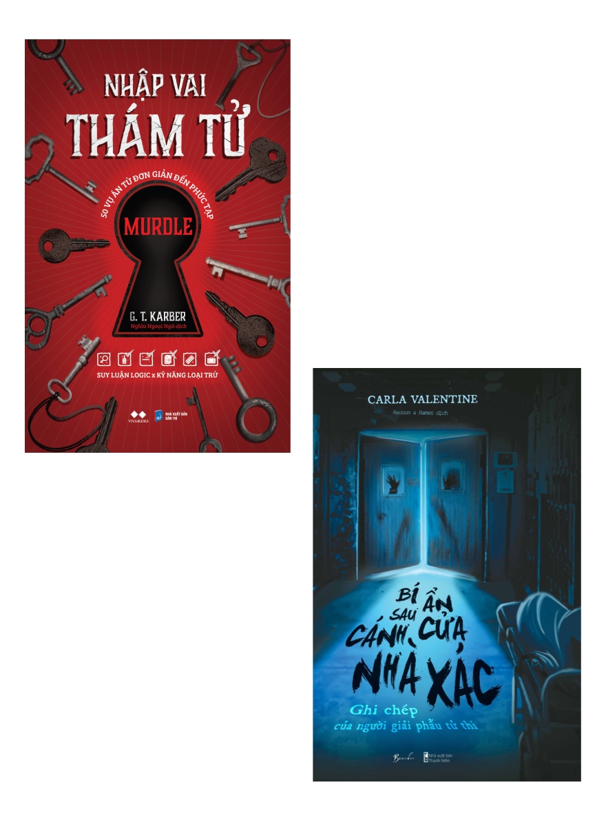 Combo Nhập Vai Thám Tử + Bí Ẩn Sau Cánh Cửa Nhà Xác (Bộ 2 Cuốn)