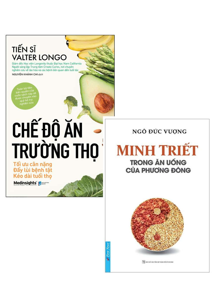 Combo Minh Triết Trong Ăn Uống Của Phương Đông + Chế Độ Ăn Trường Thọ (Bộ 2 Cuốn)
