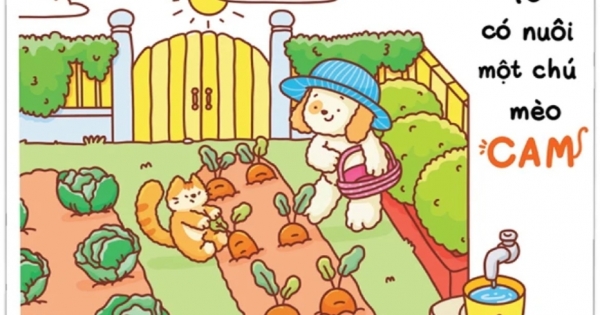 Sách Tô Màu Chữa Lành - Tớ Có Nuôi Một Chú Mèo Cam