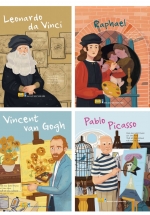 ND - Combo Sách Danh Nhân - Về Hội Họa: Leonardo Da Vinci + Raphael + Vincent Van Gogh + Pablo Picasso (Bộ 4 Cuốn)