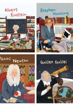 ND - Combo Sách Danh Nhân - Về Khoa Học, Vũ Trụ: Albert Einstein + Isaac Newton + Stephen Hawking + Galileo Galilei (Bộ 4 Cuốn)
