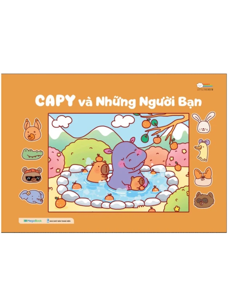 Sách Tô Màu Chữa Lành - Capy Và Những Người Bạn