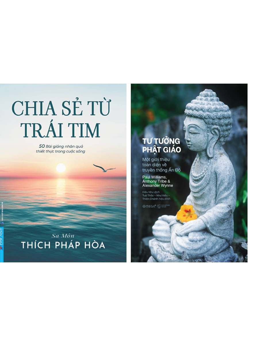 Combo Chia Sẻ Từ Trái Tim (Thích Pháp Hòa) + Tư Tưởng Phật Giáo (Bộ 2 Cuốn)