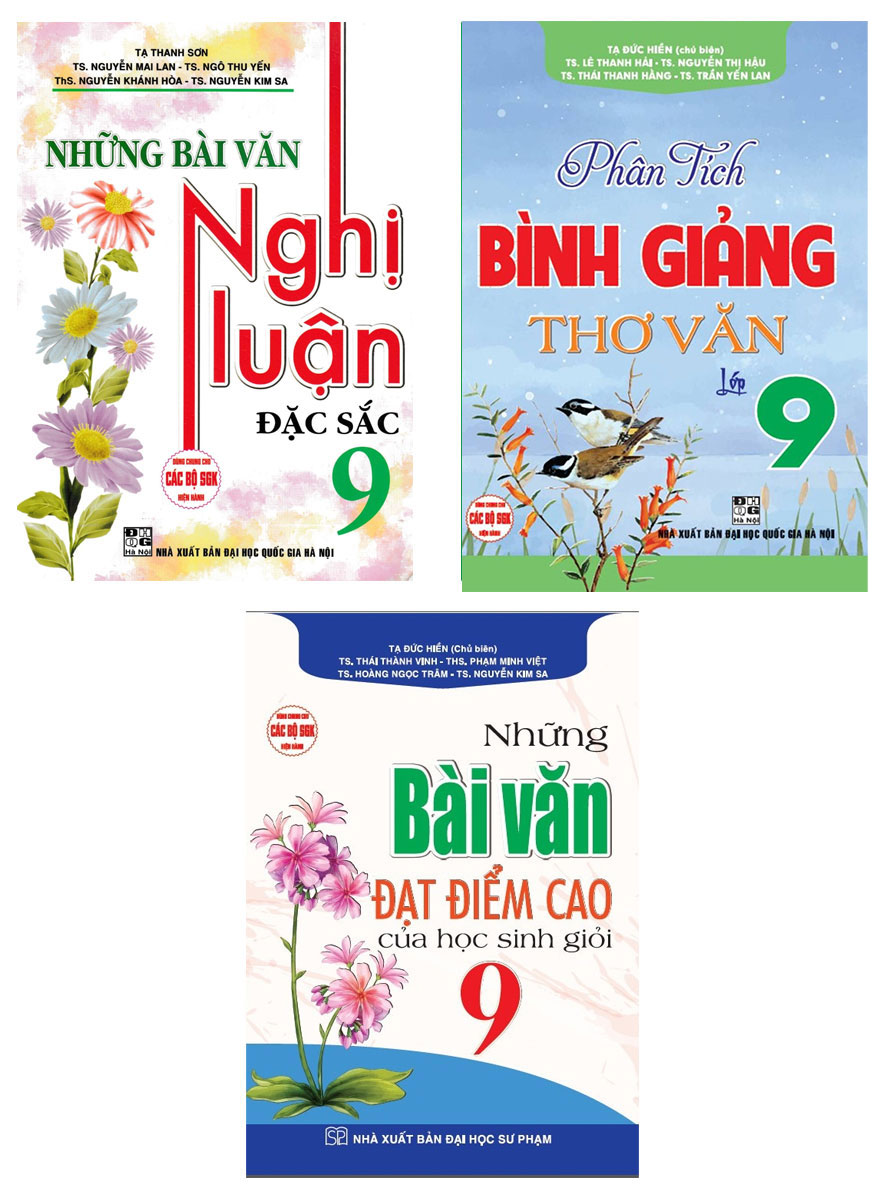 Combo Bộ Sách Tham Khảo Văn Mẫu Lớp 9 (Dùng Chung Cho Các Bộ SGK Hiện Hành) (Bộ 3 Cuốn)