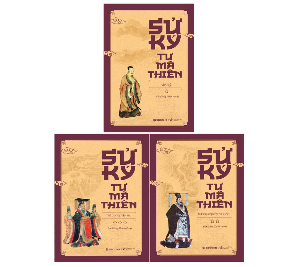 Trọn Bộ 3 Tập Sử Ký Tư Mã Thiên (Sb)