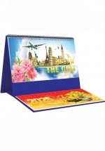 Lịch Để Bàn Ngang 2025 Có Note (25 x 12 cm) - Di Sản Thế Giới - NSKV277B