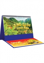 Lịch Để Bàn Ngang 2025 Có Note (25 x 12 cm) - Thế Giới Tươi Đẹp - NSKV275B 