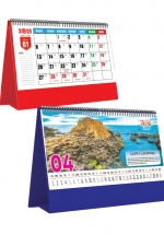 Lịch Để Bàn Ngang 2025 (25 x 12 cm) - Thế Giới Tươi Đẹp - NSKV275A (Chọn Đế Đỏ, Xanh Theo Yêu Cầu) 