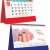 Lịch Để Bàn Ngang 2025 (25 x 12 cm) - Vươn Tới Thành Công - NSKV268A (Chọn Đế Đỏ, Xanh Theo Yêu Cầu)